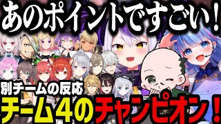 【V最】最もポイントの低いチーム４のチャンピオン！（別チームの反応まとめ）【ラプ様/碧依さくら/おだのぶ/APEX】