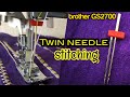 Twin Needle Stitching | Brother GS2700 | Ambel Creations