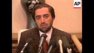 Afghan FM speaking on killing of tourism minister