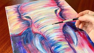 How to Paint an Elephant | Real-Time Painting Tutorial | Absolute Beginners