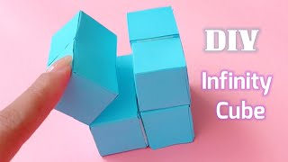 How to make Paper Infinity Cube? Easy Tutorial for Beginners - step by step | DIY Infinity Cube