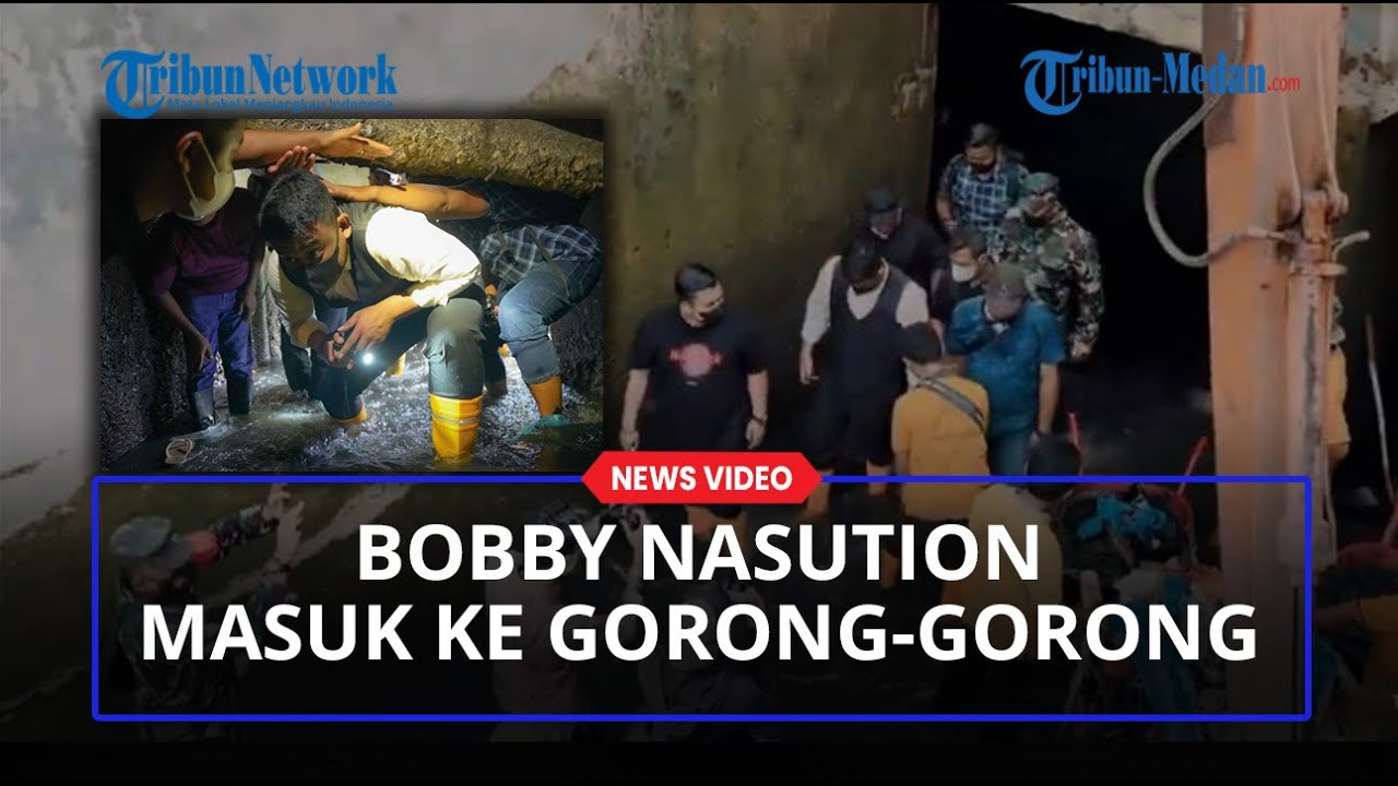 Bobby Nasution Masuk Ke Gorong-gorong Dan Temukan 'Gunung' Lumpur - YouTube