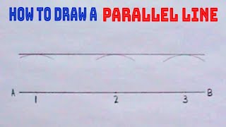 HOW TO DRAW A PARALLEL LINE || Geometrical Construction || Technical Drawing