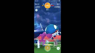 新開超夢道館Joyfull中壢延平店首戰蓋歐卡,有色違的嗎?pokemon go 20180620