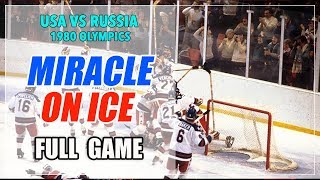USA vs Russia (USSR - Soviet Union) 1980 Olympics Hockey - Full Game Miracle on Ice