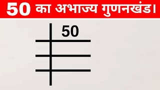 Prime Factors of 50 | Prime Factorization | 50 का अभाज्य गुणनखंड।