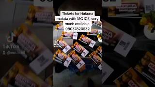 Hakuna matata with MC ICE                                           27th October 2024.