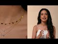 how to layer necklaces candere by kalyan jewellers