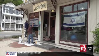 Business owner speaks out after anti-Israeli graffiti vandalism