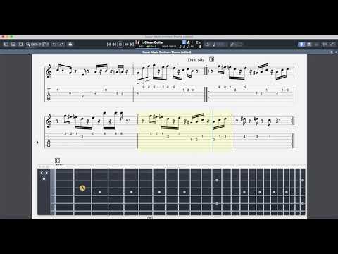 Super Mario Theme Guitar Tab - YouTube