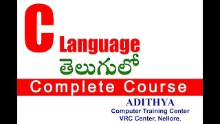 C Language In Telugu Part 17 (Escape Sequence Characters)