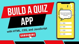 How To Make Quiz App Using HTML CSS & JavaScript | Build Quiz Website With HTML CSS & JavaScript