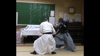 実戦武術会動画113　剣術は受けたら負けとなる