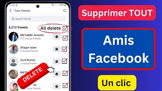 Comment supprimer tous les amis Facebook en un clic (2025)