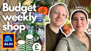 WATCH THIS before you next go to ALDI! Budget Grocery Haul + VEGAN weekly meal plan