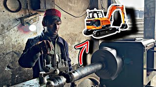 Excavator Bucket Pin Repair That Shocked Everyone – It Seemed Impossible!