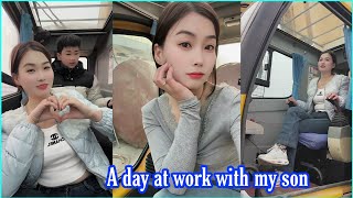 A day at work with the son of female crane driver HeZe