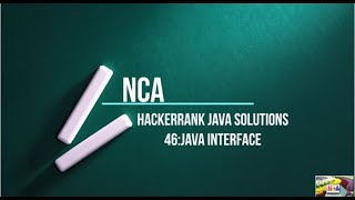 46:Java Interface || Hackerrank java solution