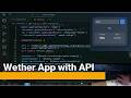 ASMR Coding a Weather App with JavaScript (No Talking, Mechanical Keyboard Sounds)