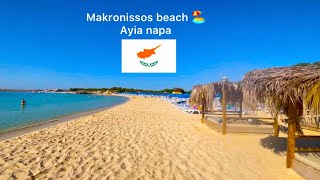 Makronissos beach walk  ayia napa absolute paradise🏖🇨🇾