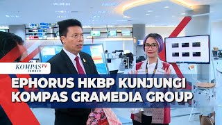 Ephorus HKBP Pendeta Victor Tinambunan Berkunjung ke Kompas Gramedia Group