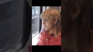 🚆기차오랜만에탄곰돌이🐻#shorts #taehyung #bts