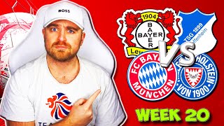 BUNDESLIGA 2024/25 WEEK 20 PREDICTIONS \u0026 TIPS