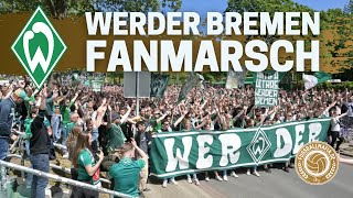Werder Bremen FANMARSCH vor dem Aufstiegsfinale gegen Regensburg (15.05.2022)