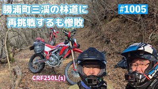 第1005話　勝浦町三渓の林道に再挑戦するも惨敗【CRF250Ls】