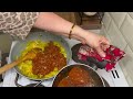 how to make persian cabbage leaf rice – kalam polo with meat asmr cooking