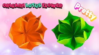 Easy origami lotus flower | How to make paper flowers | DIY Paper crafts