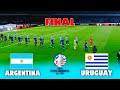 ARGENTINA vs URUGUAY - FINAL COPA AMÉRICA 2024 | MESSI vs NUNEZ | REALISTIC PES GAMEPLAY