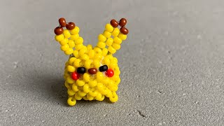 🌟 Easy 3D Pikachu Beaded Tutorial for Beginners 🌟