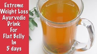 Fat Cutter Drink For Extreme Weight Loss - Get Flat Belly In 5 Days With Turmeric & Curry Leaves Tea