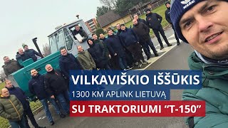 Vilkaviškio iššūkis: 1 300 km aplink Lietuvą su traktoriumi \