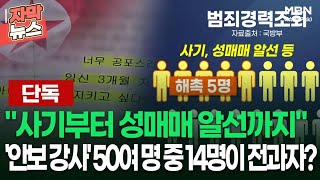 [단독]＂사기부터 성매매 알선까지＂…'안보 강사' 50여 명 중 14명이 전과자? | 이슈픽