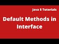 Java 8 Tutorial 15 :-  Defaults method in Interface | Multiple Inheritance in Java 8