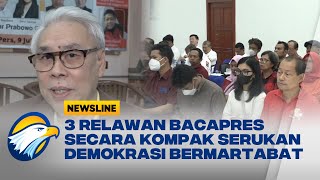 Relawan 3 Bacapres Serukan Demokrasi Bermartabat