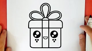 HOW TO DRAW A CUTE PRESENT