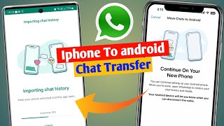 How to transfer whatsapp chat from iphone to android | transfer whatsapp chat iphone to samsung