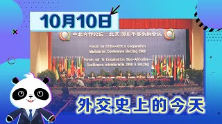 《外交史上的今天》——10月10日“中非合作论坛──北京2000年部长级会议”在北京举行