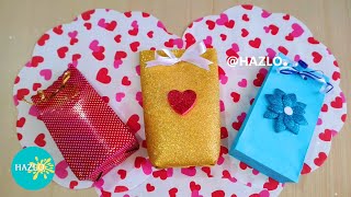 BOLSAS DE PAPEL PARA REGALO🎁Paper bags ✨Bolsas de foami para San valentín Manualidades 14 de febrero