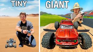 Modifying RC Cars with DANGEROUS Weapons! *TINY VS GIANT*