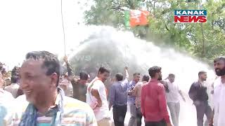 Water Cannons Used As BJP Protests Against Ashok Gehlot Government In Jaipur