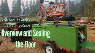 Harbor Freight Utility Trailer   Overview and Sealing the floor