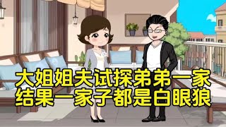 大姐姐夫试探弟弟一家，结果一家子都是白眼狼。