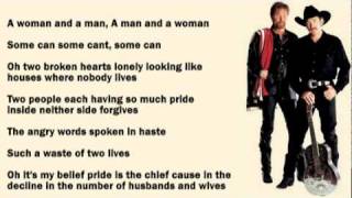 Brooks \u0026 Dunn - Husbands \u0026 Wives with Lyrics