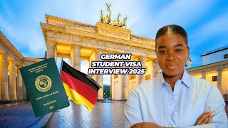 German Student Visa Interview 2025 | Questions, Tips & My Personal Experience 🇩🇪