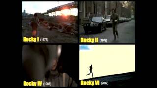 Rocky 1,2,4 and 6 - Training -SPLIT SCREEN- with \