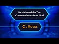 Guess Who Bible Trivia Game For Kids